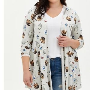 Torrid Ghibli Totoro Fit & Flare Cardigan Sweater
